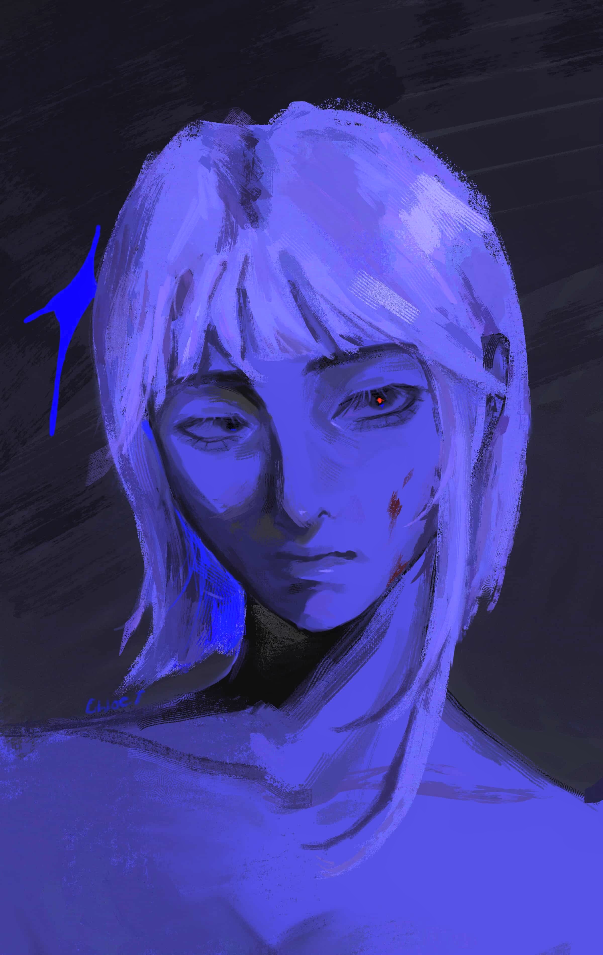 Artist's hands creating